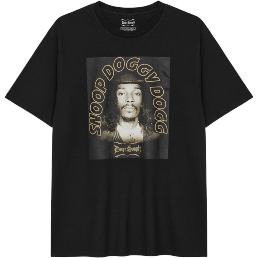 Dogg Supply by‎ Snoop Dogg Mens Black Graphic T-Shirt Large Snoop Doggy Dogg New
